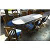 Image 1 : Patio Dining Table & (10) Chairs