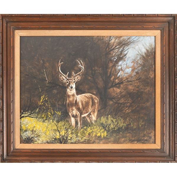 Ragan Gennusa Whitetail Deer Watercolor Painting