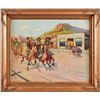 Image 1 : Dan 'Cody' Muller "Pay Day" Oil On Canvas