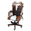 Image 1 : Moose Antler & Hide Office Rolling Chair