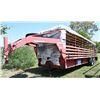 Image 1 : 1998 24 Ft. Gooseneck Cattle Trailer