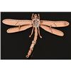 Image 2 : 14K Dragon Fly Diamond Pin