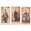 Image 1 : (3) Civil War Carte D' Visite Photographs
