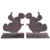 Image 1 : Handmade Iron Cactus Book Ends/Doorstops