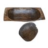 Image 1 : 2 Primitive Carved Wooden Bowls