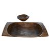 Image 2 : 2 Primitive Carved Wooden Bowls