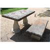 Image 2 : Decorative Outdoor Table & Bench.