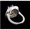 Image 3 : 14KT White Gold 3.18 ctw Tanzanite and Diamond Ring
