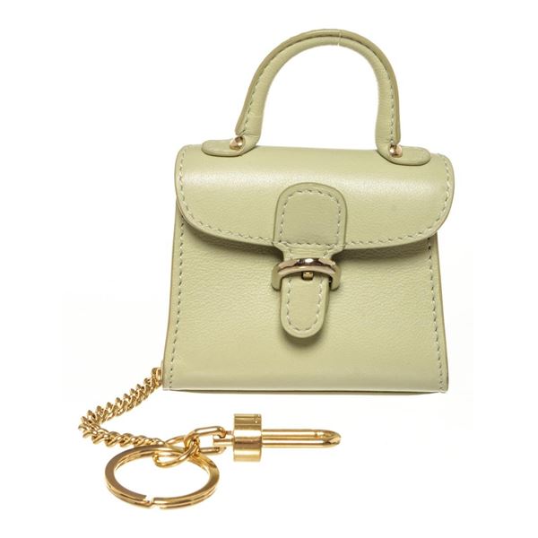 Delvaux Green Brillant Leather Bag Charm