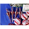 Image 3 : NEW STOCK: "Red/White/Candy Cane Theme" Combo Lot: Plaid Basket; Ornament Bulbs (15); Greenery; Red 