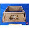 Image 1 : NEW STOCK: Wood Christmas Tree Surround "Farm Fresh Christmas Trees" (Set Up Measures: 4"H x 24"W x 