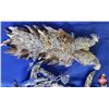 Image 4 : NEW STOCK: Christmas Ornaments ~ Bird Theme (Variety Silver / Clear) (24) (SEE PICS!) (This LOT is N