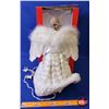 Image 4 : NEW STOCK: Tree Topper Angel (White/Silver) (NIB) (Plugs In) (Box Measures: 18"H x 10"W x 6"D) (SEE 