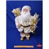 Image 1 : NEW STOCK: "Starlight" Santa Figure (Gold / White) (25"H) (SEE PICS!) (This LOT is NEW STOCK ~ STORE