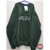 Image 1 : NEW STOCK: Blonde Ambition Sweatshirt "FULL OF holiday spirit" (Size: M) (Green) (See Tag in Photos)