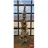 Image 2 : NEW STOCK : NOMA 7ft Bennett Pre-Lit Flocked Color-Changing Pencil Tree (Complete description on box