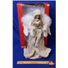 Image 2 : NEW STOCK: Christmas Tree Angel (Gold & White) (NIB) (Box Measures: 19"H x 12"W x 6-1/2"D) (SEE PICS