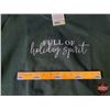 Image 2 : NEW STOCK: Blonde Ambition Sweatshirt "FULL OF holiday spirit" (Size: M) (Green) (See Tag in Photos)