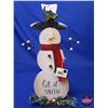 Image 2 : NEW STOCK: Wooden Snowman Décor (2) (Tallest 18"H) (SEE PICS!) (This LOT is NEW STOCK ~ STORE DISPER