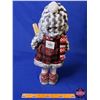 Image 3 : NEW STOCK: Snowgirl Skiing Décor (20"H) (SEE PICS!) (This LOT is NEW STOCK ~ STORE DISPERSAL)