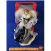 Image 2 : NEW STOCK: Christmas Tree Angel (Blue/Silver) (NIB) (Plugs In) (Box Measures: 14-1/2"H x 9"W x 6"D) 