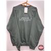 Image 1 : NEW STOCK: Blonde Ambition Sweatshirt "FULL OF holiday spirit" (Size: XL) (Green) (See Tag in Photos