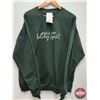 Image 1 : NEW STOCK: Blonde Ambition Sweatshirt "FULL OF holiday spirit" (Size: XL) (Green) (See Tag in Photos