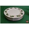 Image 2 : Guest Consignor : Vintage ~ Christmas Fine China (8 pcs) (Serving Platter; Cream & Sugar; Plates) (S