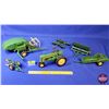 Image 1 : John Deere Tru-Scale Farm Toy Set (6pcs) (Scale: 1:16) (Tractor, Combine, Manure Spreader, Discs, Cu