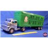 Image 1 : STRUCTO FARMS Livestock Hauler Truck & Trailer (8-1/2"H x 5-1/2"W x 23-1/2"D) (SEE PICS!)