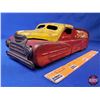 Image 1 : MARX Tin Truck "Super Deluxe Delivery Services" (Wood Wheels c.1920's) (3-1/2"H x 4"W x 13"D) (SEE P