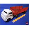 Image 2 : Structo Transport - Truck & Trailer "Steel Cargo Company" (5-1/4"H x 5-1/2"W x 20-3/4"L) (SEE PICS!)