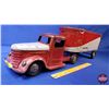 Image 1 : Structo Transport Truck & Trailer "Hi-Way Transport" (8"H x 6-1/4"W x 26"D) (SEE PICS!)