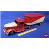 Image 2 : Structo Transport Truck & Trailer "Hi-Way Transport" (8"H x 6-1/4"W x 26"D) (SEE PICS!)