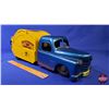 Image 9 : Structo "City of Toyland Utility Truck" (Metal / Blue & Yellow) (7-1/2"H x 5-1/2"W x 22"D) (SEE PICS