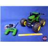 Image 1 : RC John Deere #46155 "JD Monster Treads Tractor Toy" (9"H x 13"W x 14"D) (SEE PICS!)