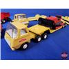 Image 7 : Tonka Toy Group (14) : (Variety Incl. Crawler; Ladder Truck; Transport Truck; etc) (Ladder Truck Mea