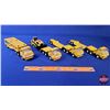 Image 1 : Tonka Toy Group (5) : Variety Car / Equipment Haulers & Crawler (Low Boy Truck & Trailer Measures: 2