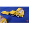 Image 5 : Tonka Toy Group (5) : Variety Car / Equipment Haulers & Crawler (Low Boy Truck & Trailer Measures: 2