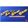 Image 6 : Tonka Toy Group (5) : Variety Car / Equipment Haulers & Crawler (Low Boy Truck & Trailer Measures: 2