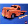 Image 1 : "STRUCTO TOYS" Flatbed Truck w/Winch & Fold Out Ramp (6-1/2"H x 6-3/4"W x 21-1/4"D) (SEE PICS!)