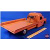 Image 7 : "STRUCTO TOYS" Flatbed Truck w/Winch & Fold Out Ramp (6-1/2"H x 6-3/4"W x 21-1/4"D) (SEE PICS!)