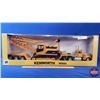 Image 1 : Die-Cast KENWORTH W900 (Scale 1:32) Truck & Trailer - Construction Series - Equipment Hauler & Crane