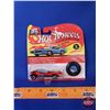 Image 12 : HOT WHEELS & GOLDEN WHEEL Group (8): - (7) Variety Hot Wheels Cars w/Matching Collector Buttons - (1