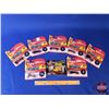 Image 1 : HOT WHEELS & GOLDEN WHEEL Group (8): - (7) Variety Hot Wheels Cars w/Matching Collector Buttons - (1