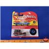 Image 2 : HOT WHEELS & GOLDEN WHEEL Group (8): - (7) Variety Hot Wheels Cars w/Matching Collector Buttons - (1