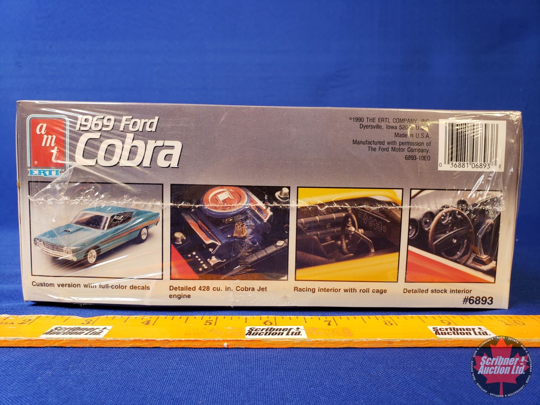 MODEL KIT: amt ERTL 1969 Ford Cobra (1/25 Model Kit) (NIB) (SEE PICS!)