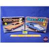 Image 1 : MODEL KITS (2) mpc ERTL : - 1969 Dodge Charger - 1971 Ford Mustang Boss 351 (1/25 Model Kits) (NIB) 