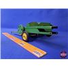 Image 12 : John Deere Farm Toys (3): Tractor (1); Squarebaler (1);  Wagon (1) (Scale 1:16) (SEE PICS!)