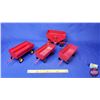 Image 1 : Variety Red Wagons (4) (Scale 1:16) (ERTL) (SEE PICS!)